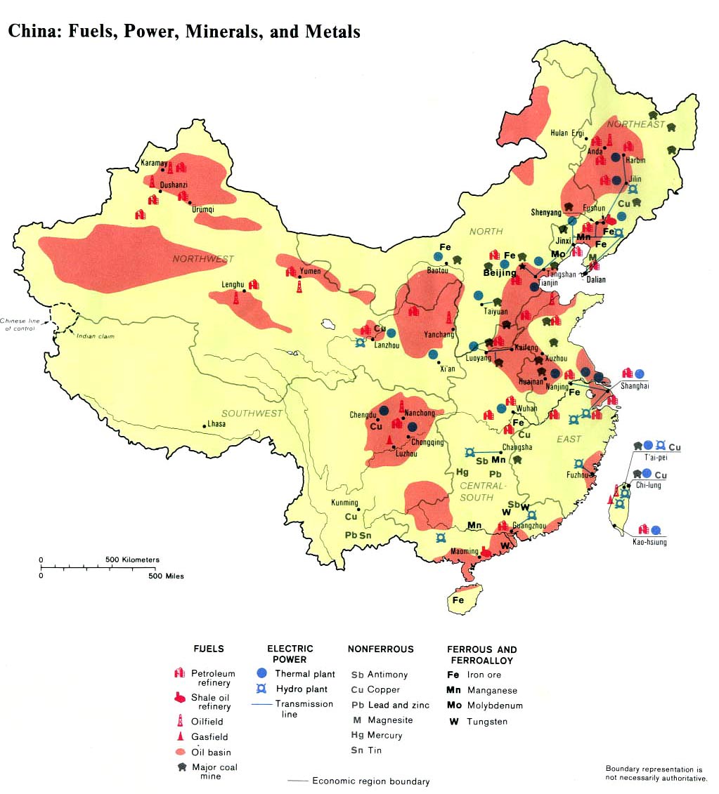Минеральные ресурсы китая